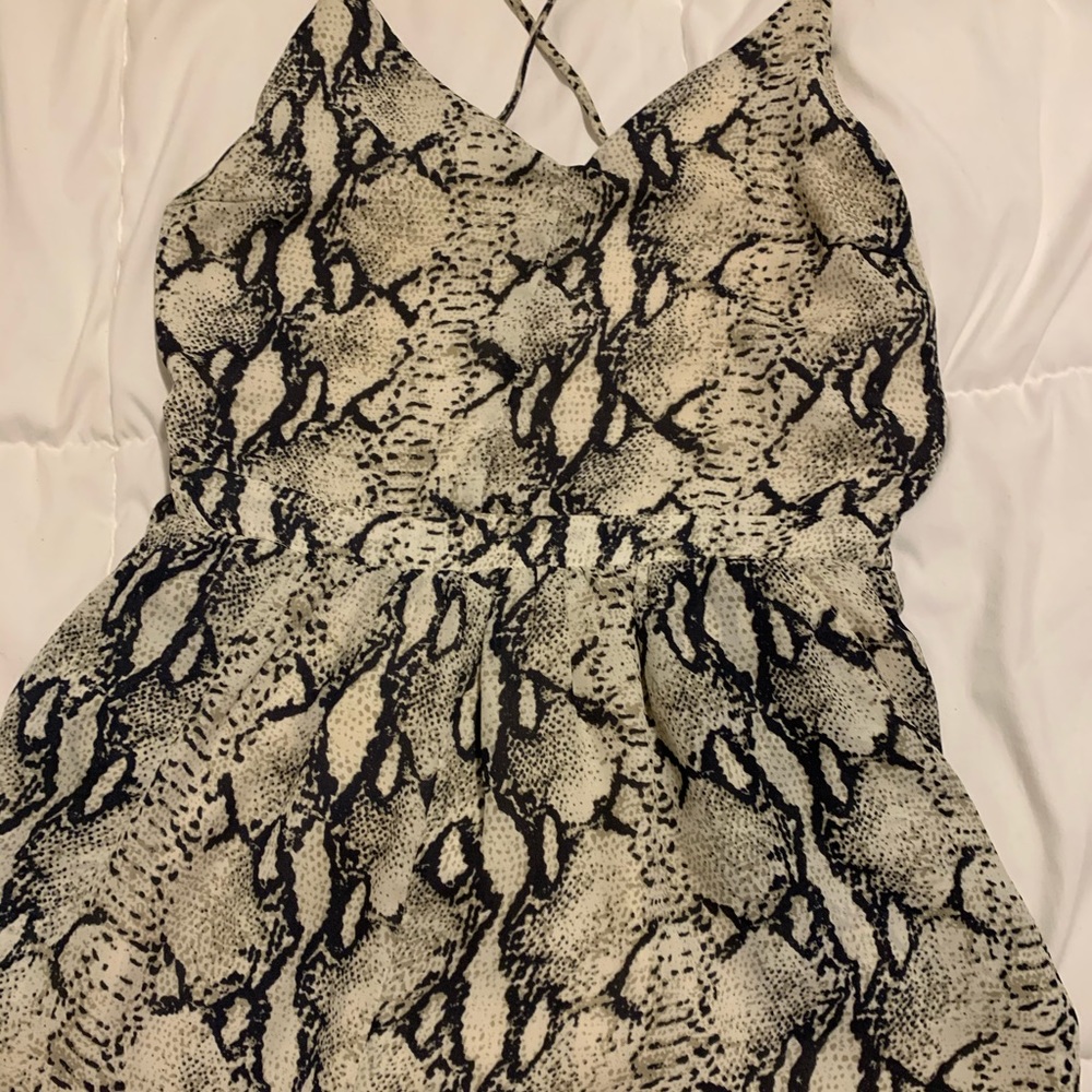 Snakeskin romper